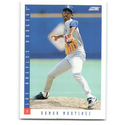1993 Score #199 Ramon Martinez NM-MT Los Angeles Dodgers Baseball Card Image 1