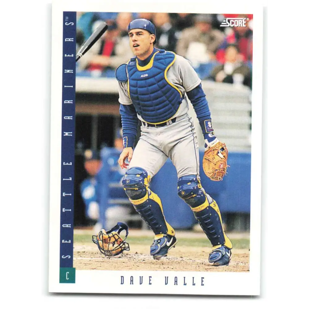 1993 Score #200 Dave Valle NM-MT Seattle Mariners Baseball Card Image 1