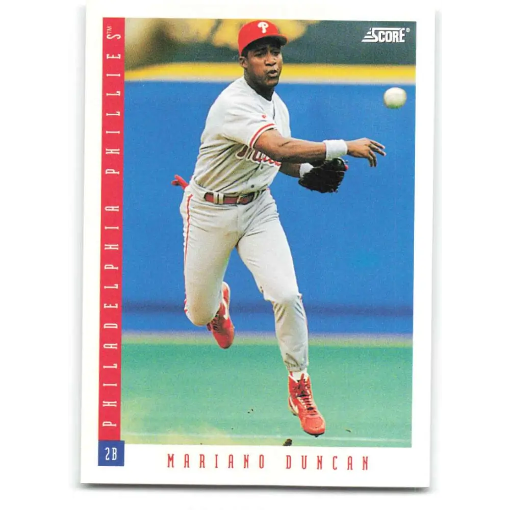 1993 Score #201 Mariano Duncan NM-MT Philadelphia Phillies Baseball Card Image 1