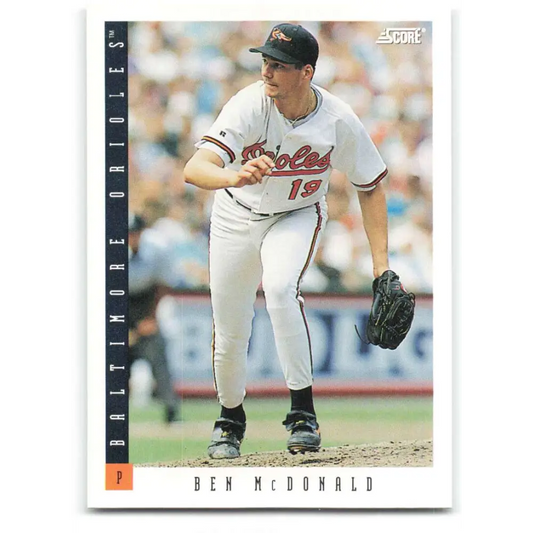 1993 Score #202 Ben McDonald NM-MT Baltimore Orioles Baseball Card Image 1