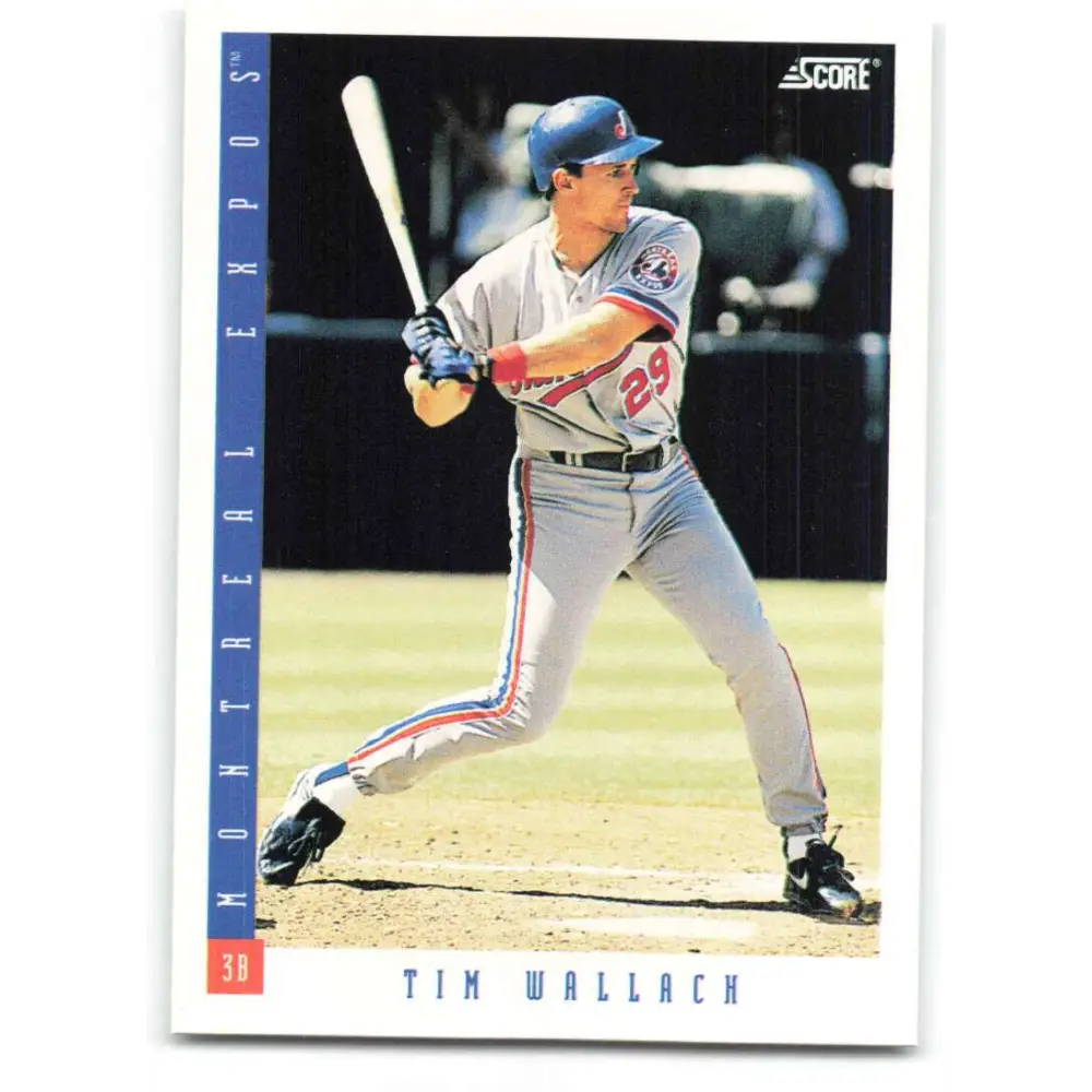 1993 Score #211 Tim Wallach NM-MT Montreal Expos Baseball Card Image 1
