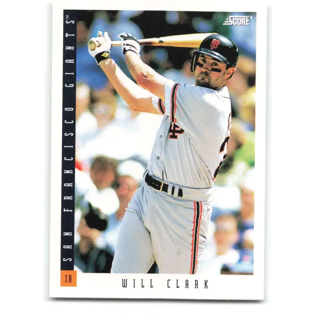 1993 Score #22 Will Clark NM-MT San Francisco Giants Baseball Card Image 1