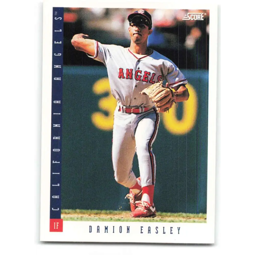 1993 Score #222 Damion Easley NM-MT California Angels Baseball Card Image 1