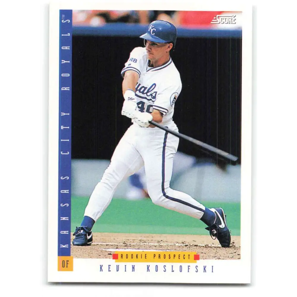 1993 Score #226 Kevin Koslofski NM-MT Kansas City Royals Baseball Card Image 1
