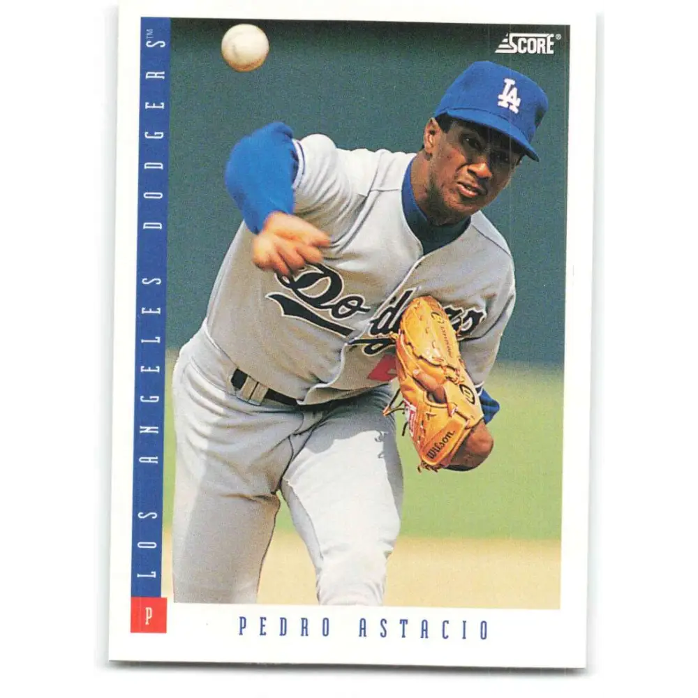 1993 Score #231 Pedro Astacio NM-MT Los Angeles Dodgers Baseball Card Image 1