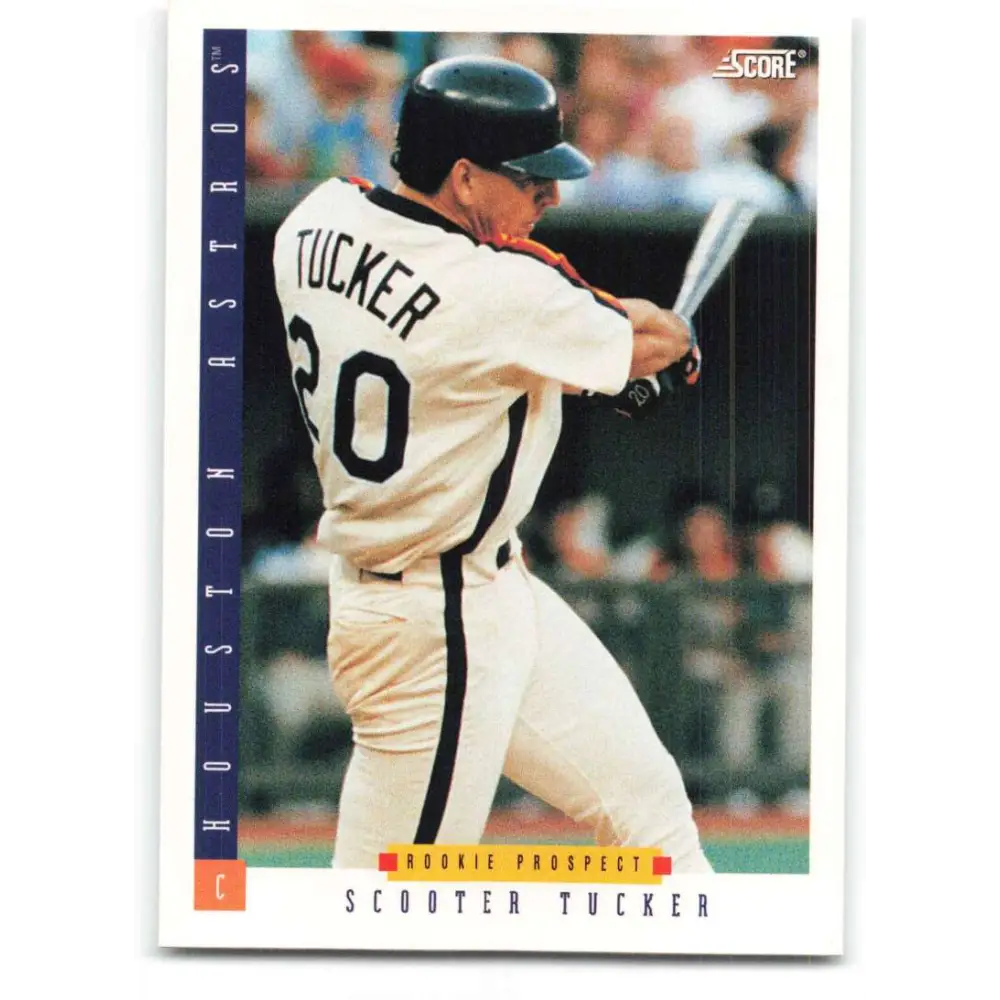 1993 Score #237 Scooter Tucker NM-MT Houston Astros Baseball Card Image 1