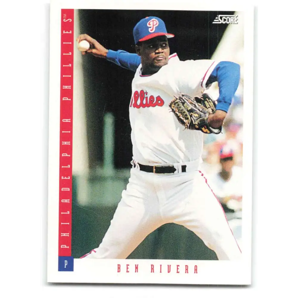 1993 Score #242 Ben Rivera NM-MT Philadelphia Phillies Baseball Card Image 1