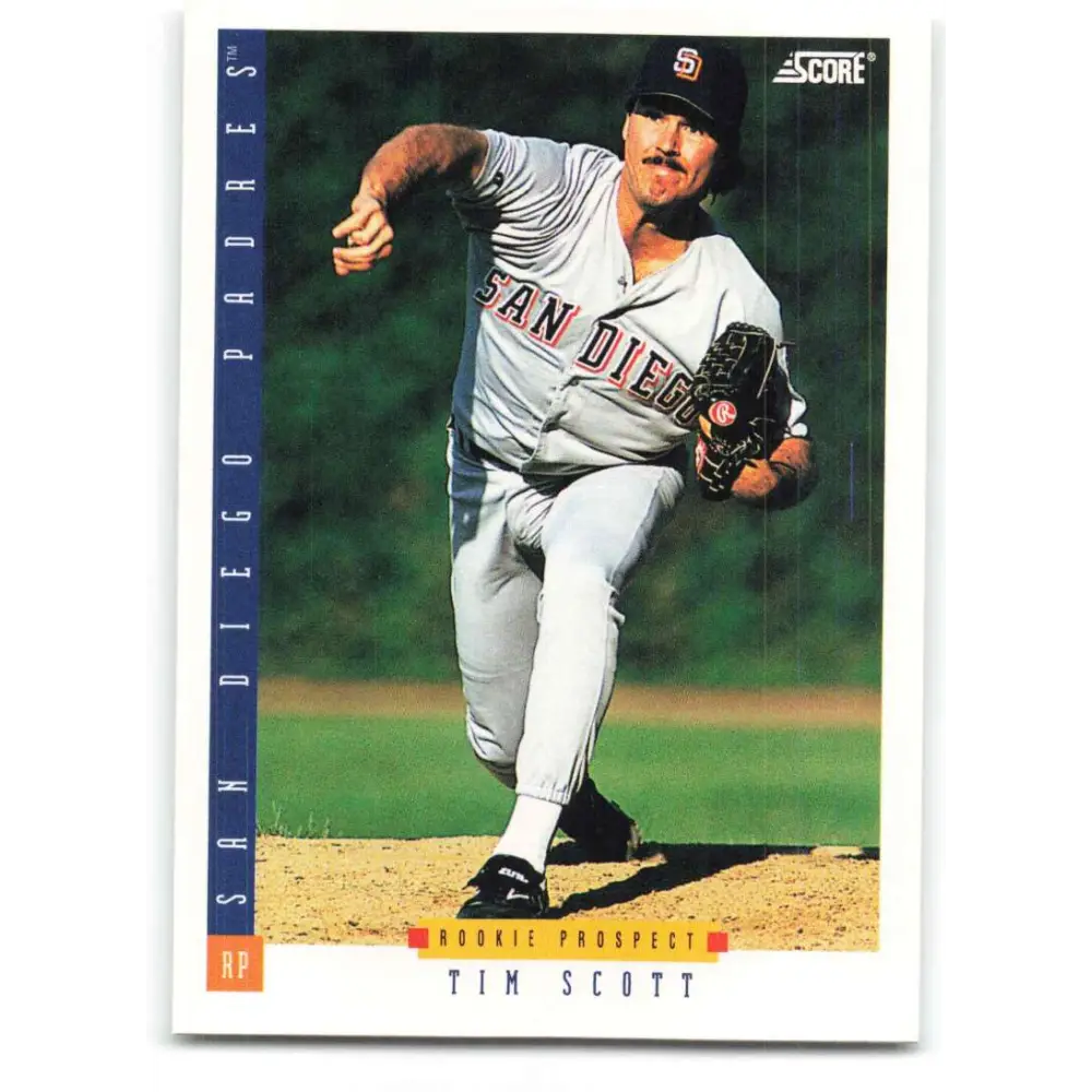 1993 Score #251 Tim Scott NM-MT San Diego Padres Baseball Card Image 1