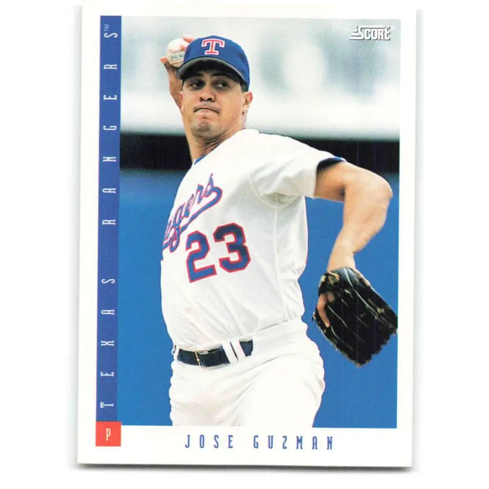 1993 Score #256 Jose Guzman NM-MT Texas Rangers Baseball Card Image 1