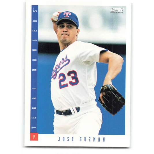 1993 Score #256 Jose Guzman NM-MT Texas Rangers Baseball Card Image 1