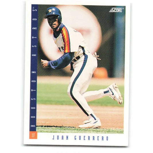 1993 Score #259 Juan Guerrero NM-MT Houston Astros Baseball Card Image 1