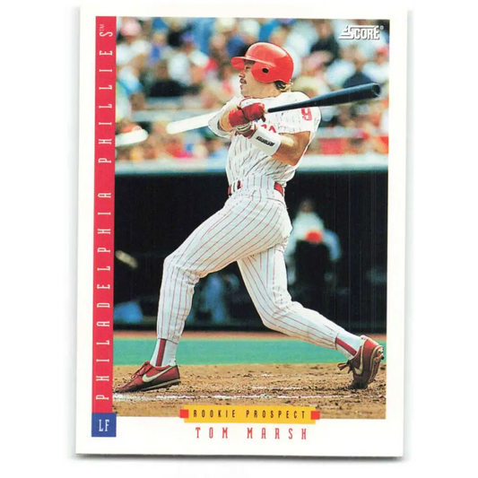 1993 Score #263 Tom Marsh NM-MT Philadelphia Phillies Baseball Card Image 1