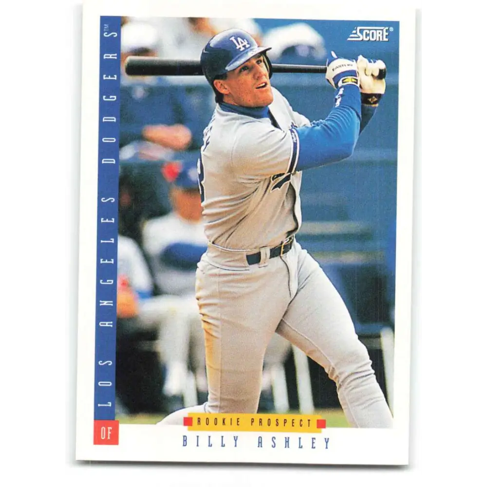 1993 Score #267 Billy Ashley NM-MT Los Angeles Dodgers Baseball Card Image 1