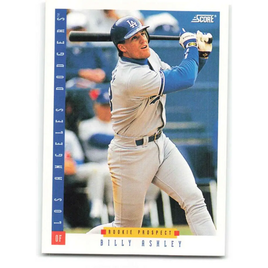1993 Score #267 Billy Ashley NM-MT Los Angeles Dodgers Baseball Card Image 1