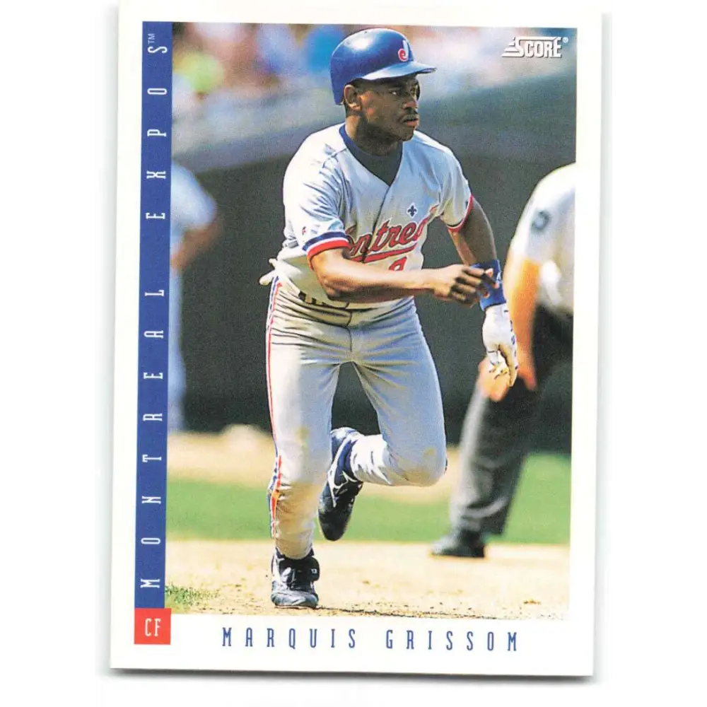 1993 Score #28 Marquis Grissom NM-MT Montreal Expos Baseball Card Image 1