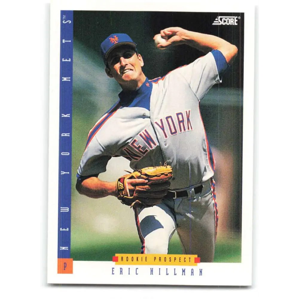 1993 Score #280 Eric Hillman NM-MT New York Mets Baseball Card Image 1