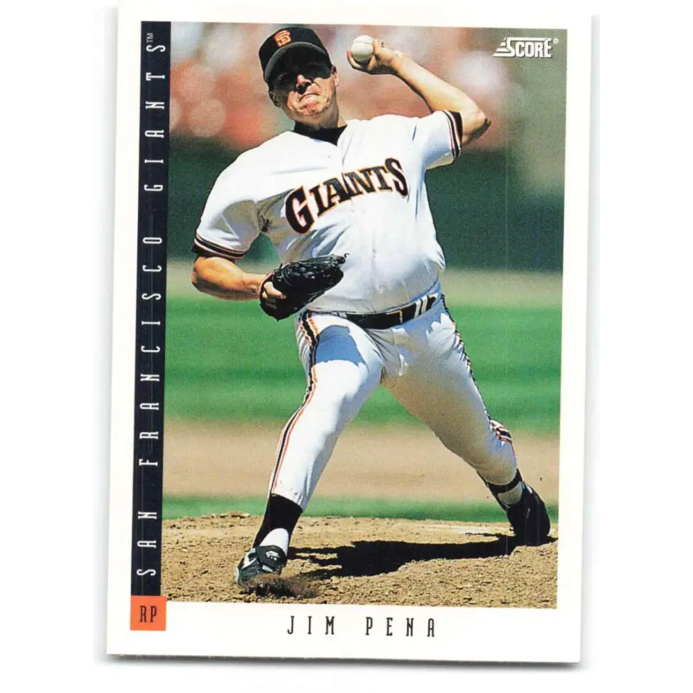 1993 Score #288 Jim Pena NM-MT San Francisco Giants Baseball Card Image 1