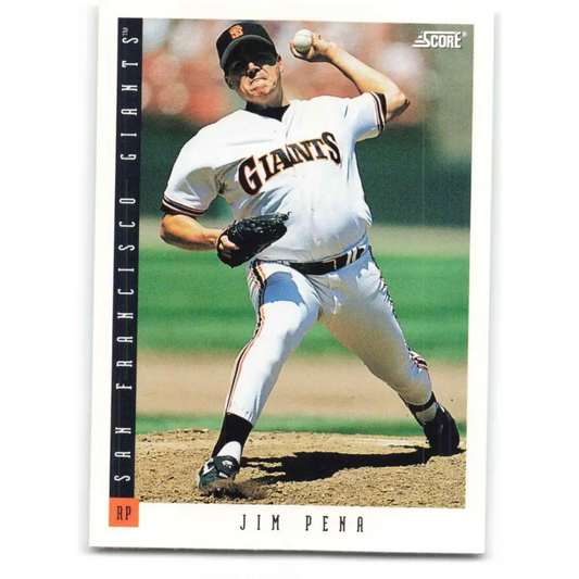1993 Score #288 Jim Pena NM-MT San Francisco Giants Baseball Card Image 1