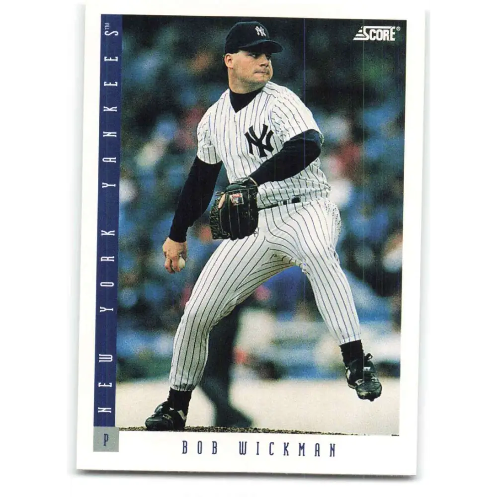 1993 Score #291 Bob Wickman NM-MT New York Yankees Baseball Card Image 1