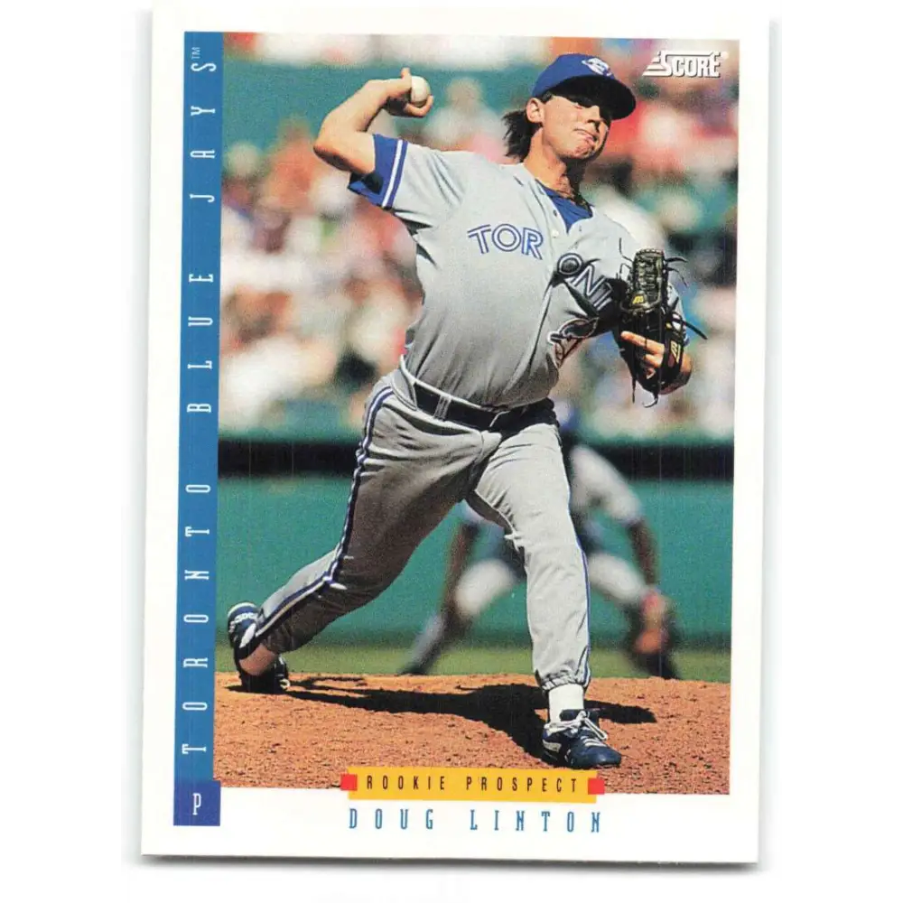 1993 Score #295 Doug Linton NM-MT Toronto Blue Jays Baseball Card Image 1
