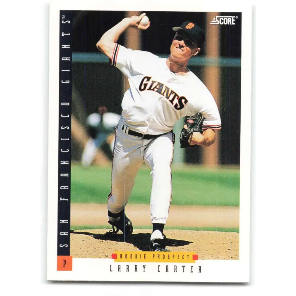 1993 Score #300 Larry Carter NM-MT RC Rookie San Francisco Giants Baseball Card Image 1