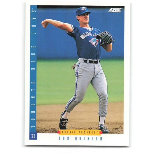 1993 Score #309 Tom Quinlan NM-MT RC Rookie Toronto Blue Jays Baseball Card Image 1
