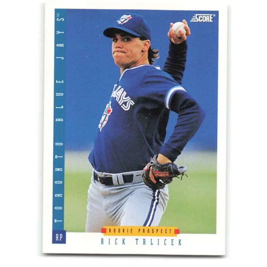 1993 Score #318 Rick Trlicek NM-MT Toronto Blue Jays Baseball Card Image 1