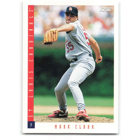1993 Score #320 Mark Clark NM-MT St. Louis Cardinals Baseball Card Image 1