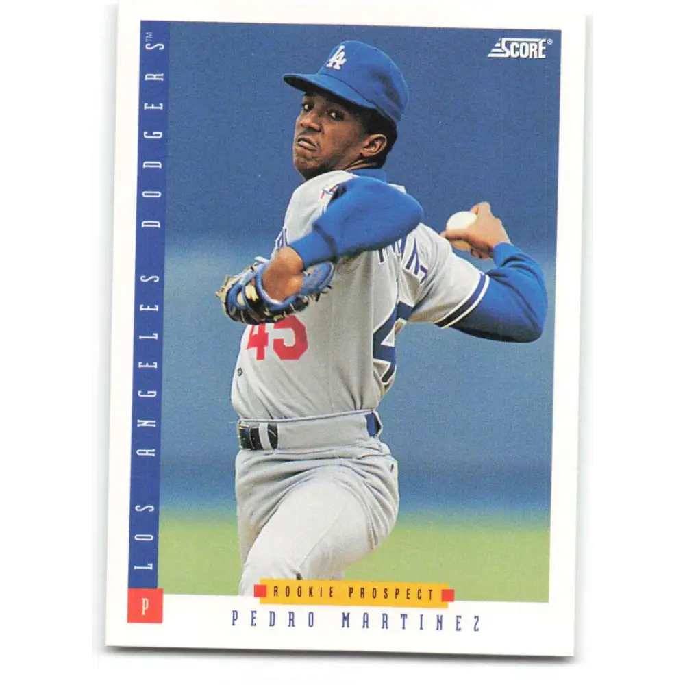 1993 Score #321 Pedro Martinez NM-MT Los Angeles Dodgers Baseball Card Image 1