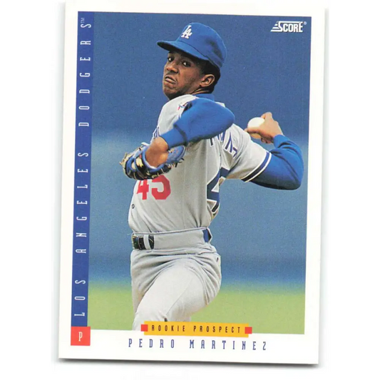 1993 Score #321 Pedro Martinez NM-MT Los Angeles Dodgers Baseball Card Image 1