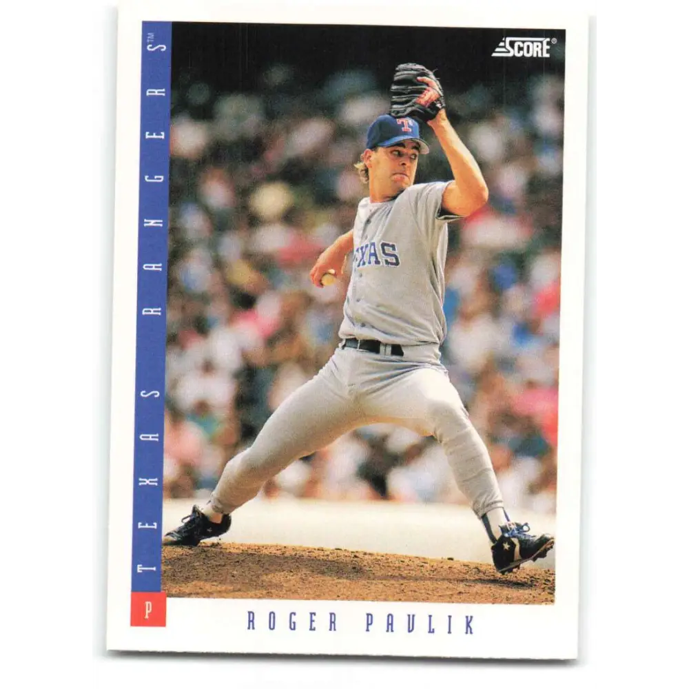 1993 Score #325 Roger Pavlik NM-MT Texas Rangers Baseball Card Image 1
