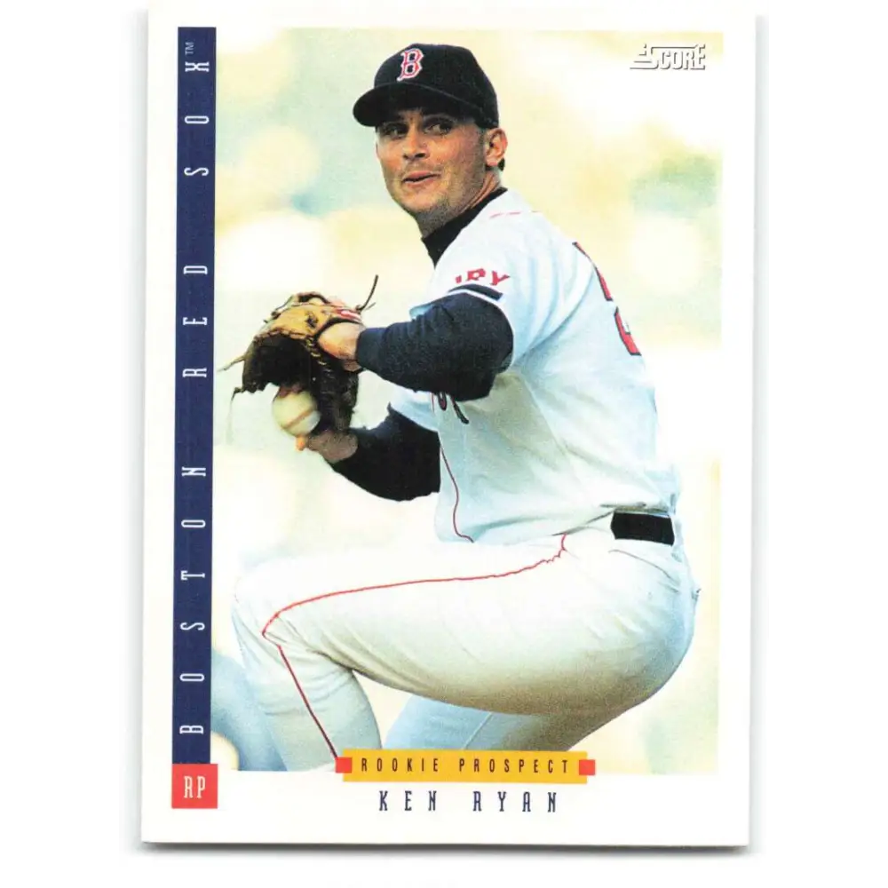 1993 Score #329 Ken Ryan NM-MT RC Rookie Boston Red Sox Baseball Card Image 1