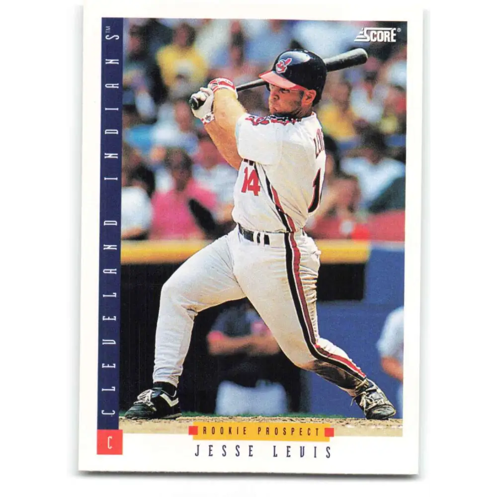 1993 Score #330 Jesse Levis NM-MT Cleveland Indians Baseball Card Image 1