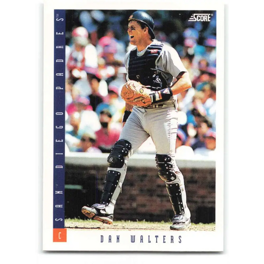 1993 Score #332 Dan Walters NM-MT San Diego Padres Baseball Card Image 1