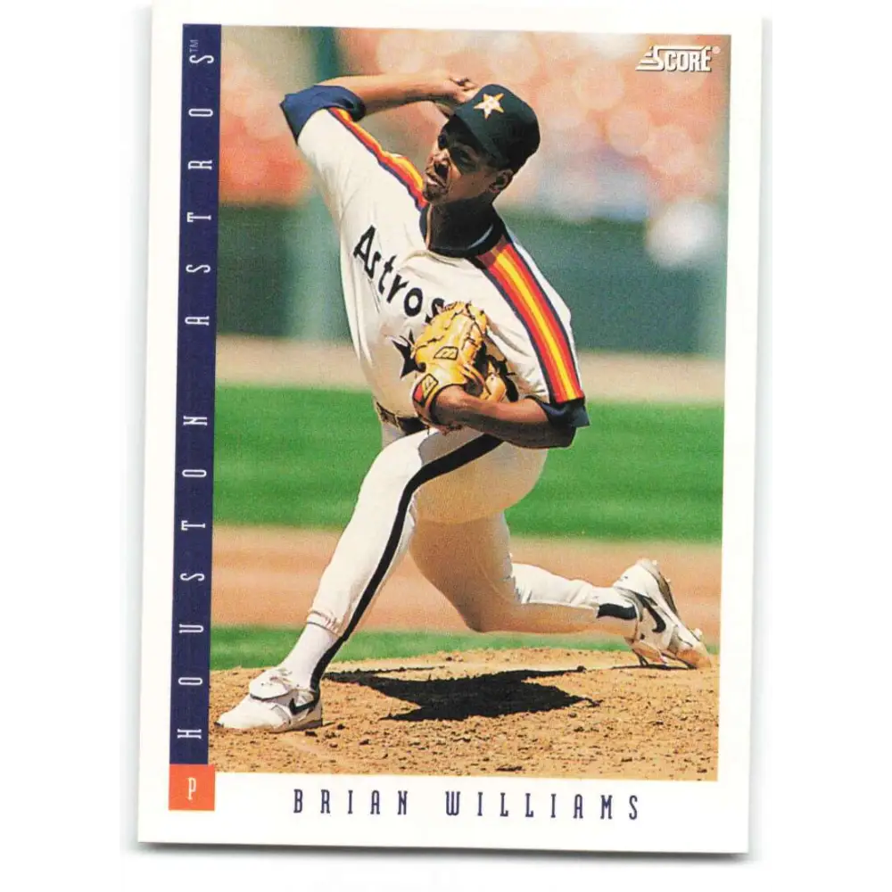 1993 Score #333 Brian Williams NM-MT Houston Astros Baseball Card Image 1