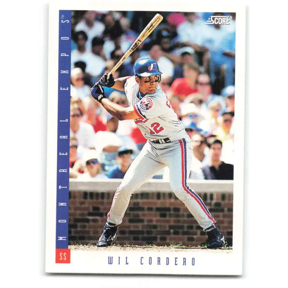 1993 Score #334 Wil Cordero NM-MT Montreal Expos Baseball Card Image 1