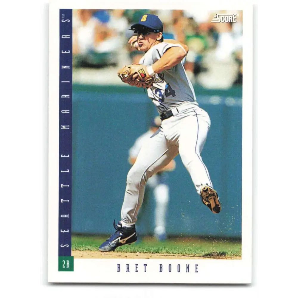 1993 Score #335 Bret Boone NM-MT Seattle Mariners Baseball Card Image 1