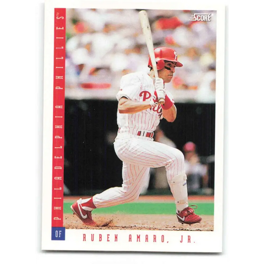 1993 Score #341 Ruben Amaro NM-MT Philadelphia Phillies Baseball Card Image 1