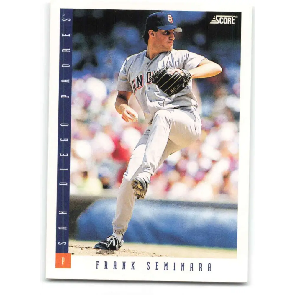 1993 Score #342 Frank Seminara NM-MT San Diego Padres Baseball Card Image 1