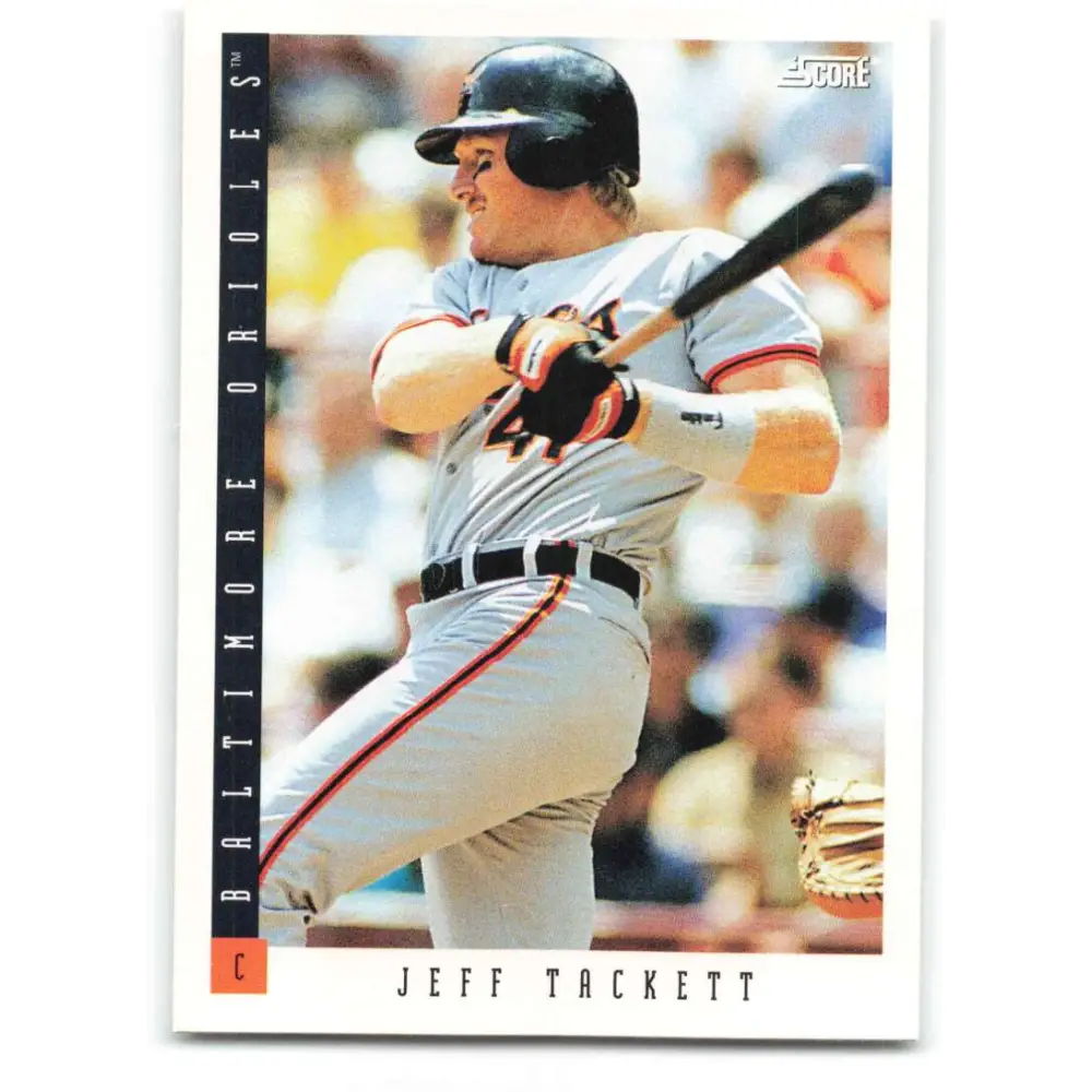 1993 Score #355 Jeff Tackett NM-MT Baltimore Orioles Baseball Card Image 1
