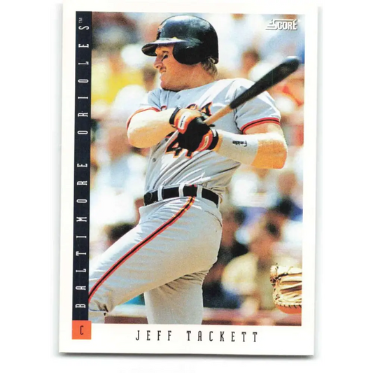 1993 Score #355 Jeff Tackett NM-MT Baltimore Orioles Baseball Card Image 1