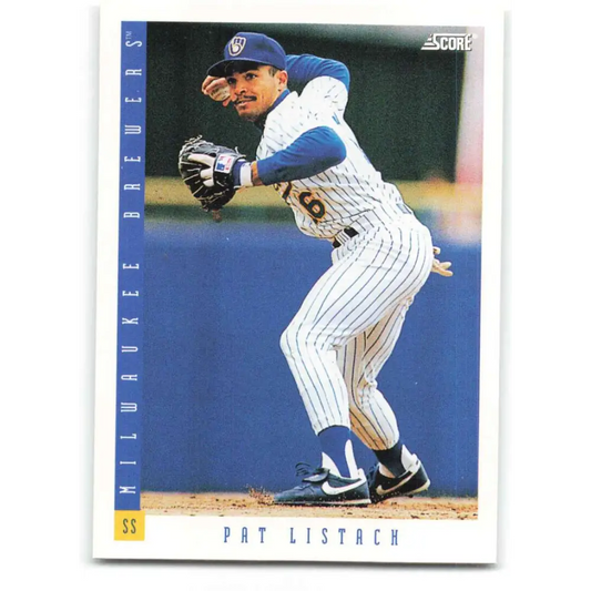 1993 Score #357 Pat Listach NM-MT Milwaukee Brewers Baseball Card Image 1