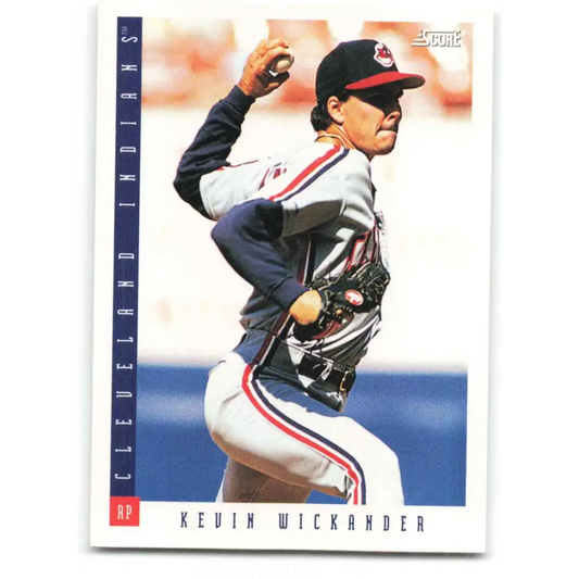 1993 Score #358 Kevin Wickander NM-MT Cleveland Indians Baseball Card Image 1