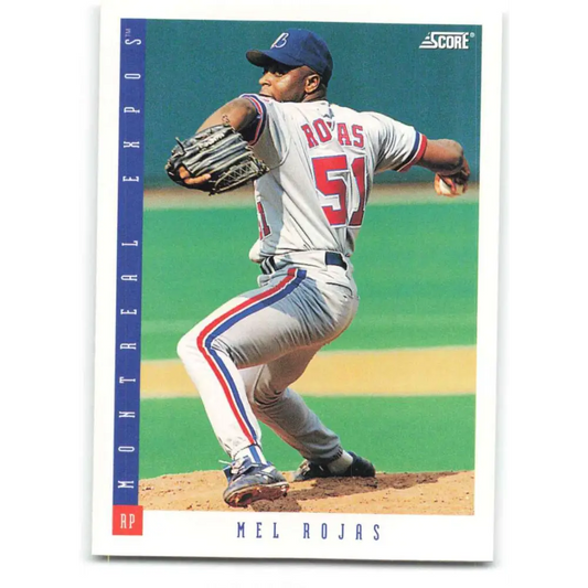 1993 Score #363 Mel Rojas NM-MT Montreal Expos Baseball Card Image 1