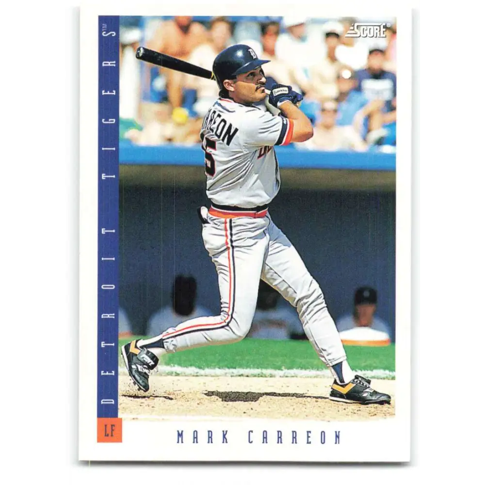 1993 Score #366 Mark Carreon NM-MT Detroit Tigers Baseball Card Image 1