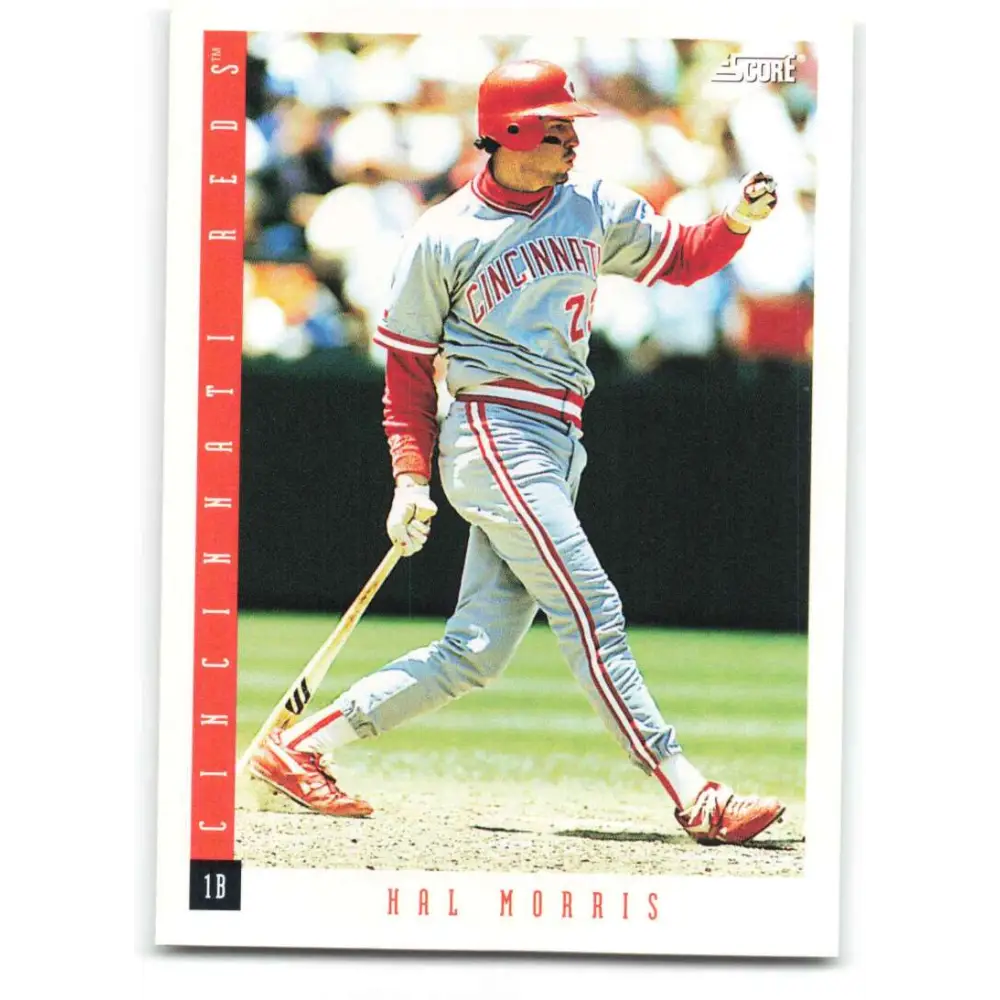 1993 Score #38 Hal Morris NM-MT Cincinnati Reds Baseball Card Image 1