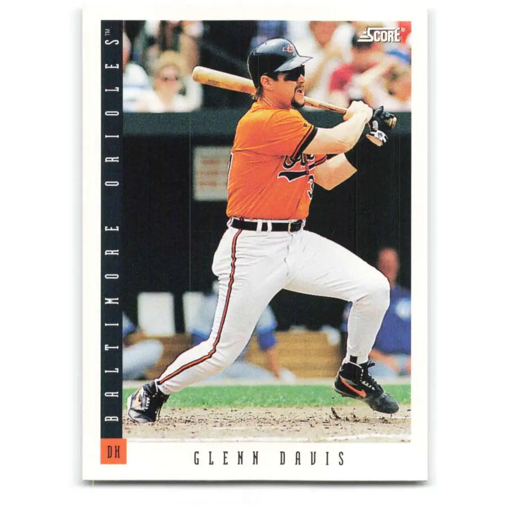 1993 Score #383 Glenn Davis NM-MT Baltimore Orioles Baseball Card Image 1