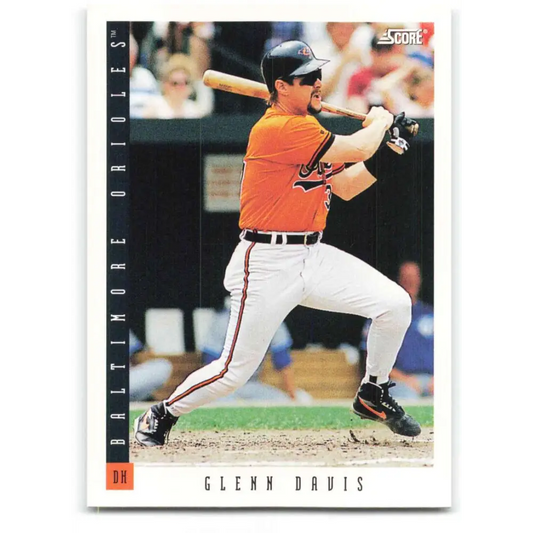 1993 Score #383 Glenn Davis NM-MT Baltimore Orioles Baseball Card Image 1