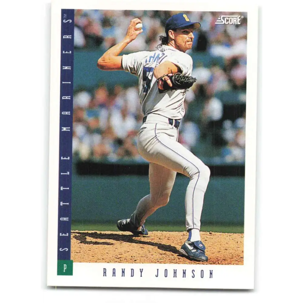1993 Score #384 Randy Johnson NM-MT Seattle Mariners Baseball Card Image 1