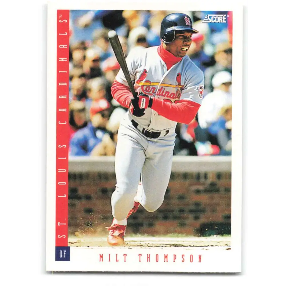 1993 Score #397 Milt Thompson NM-MT St. Louis Cardinals Baseball Card Image 1